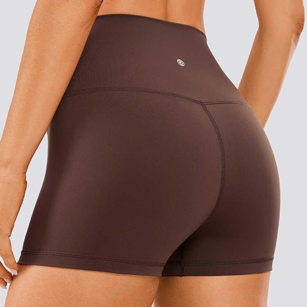 CRZ YOGA Women's Naked Feeling Biker Shorts